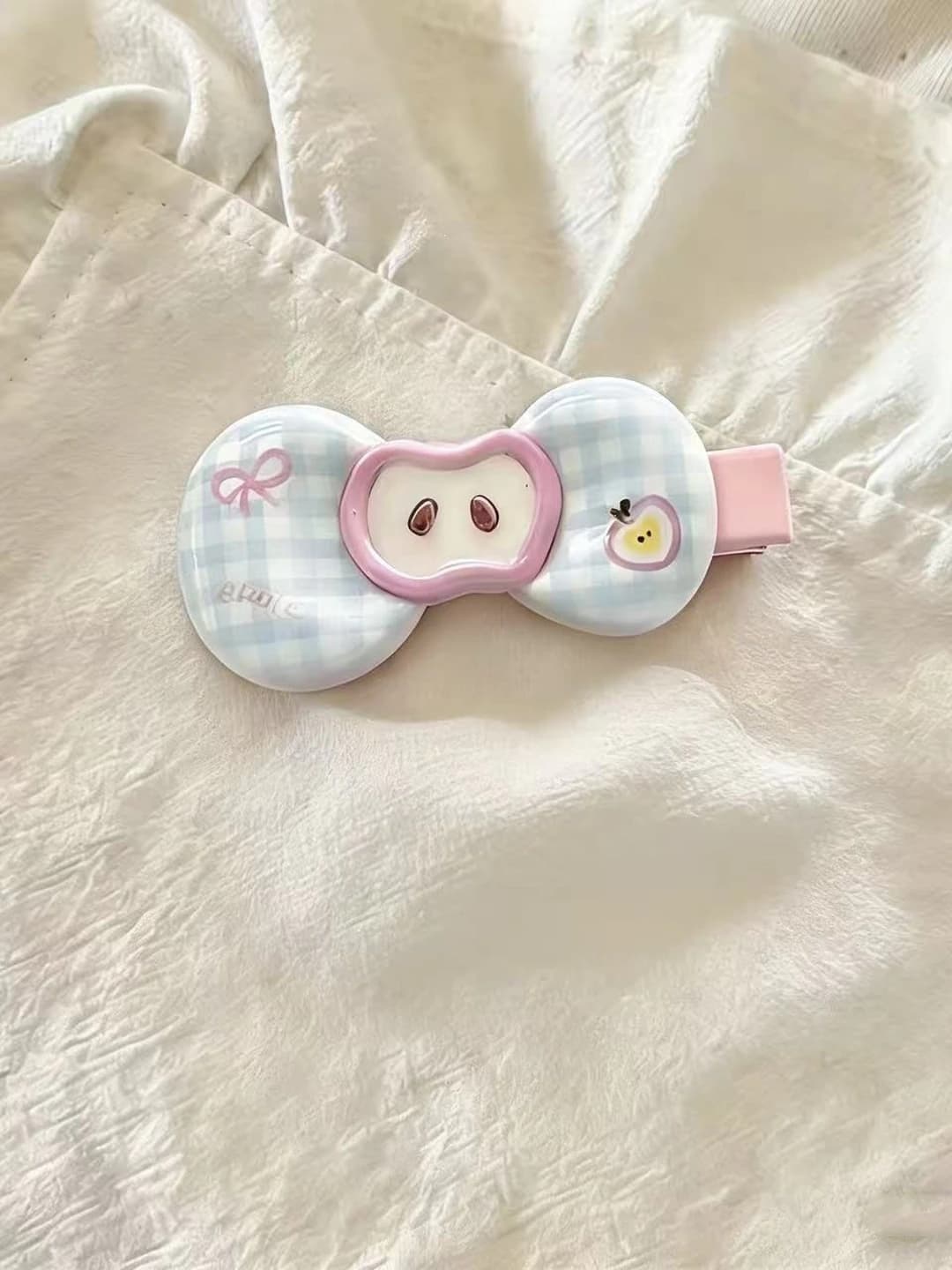 2# Blue plaid clip ~3cm