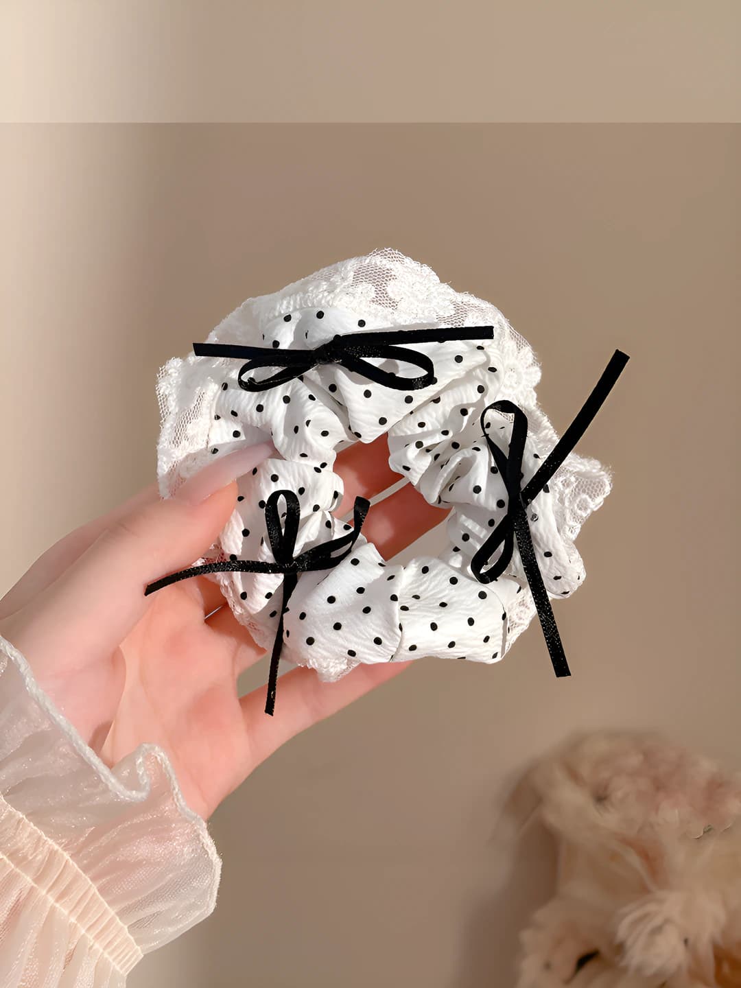 Black bow - 14 cm