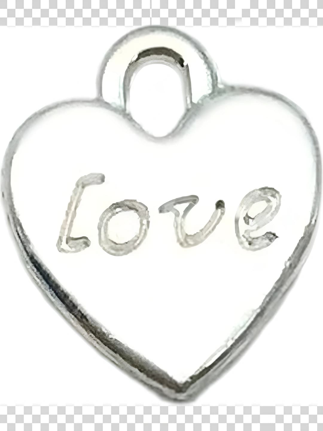1 pc heart love, 10x11mm, 0.7g