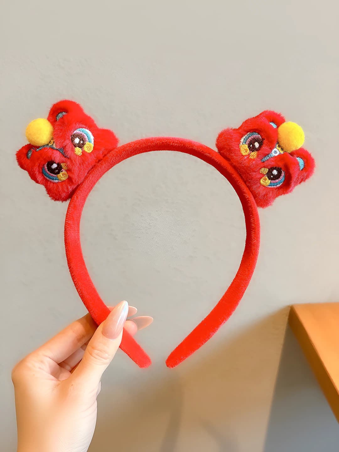 Red dancing lion