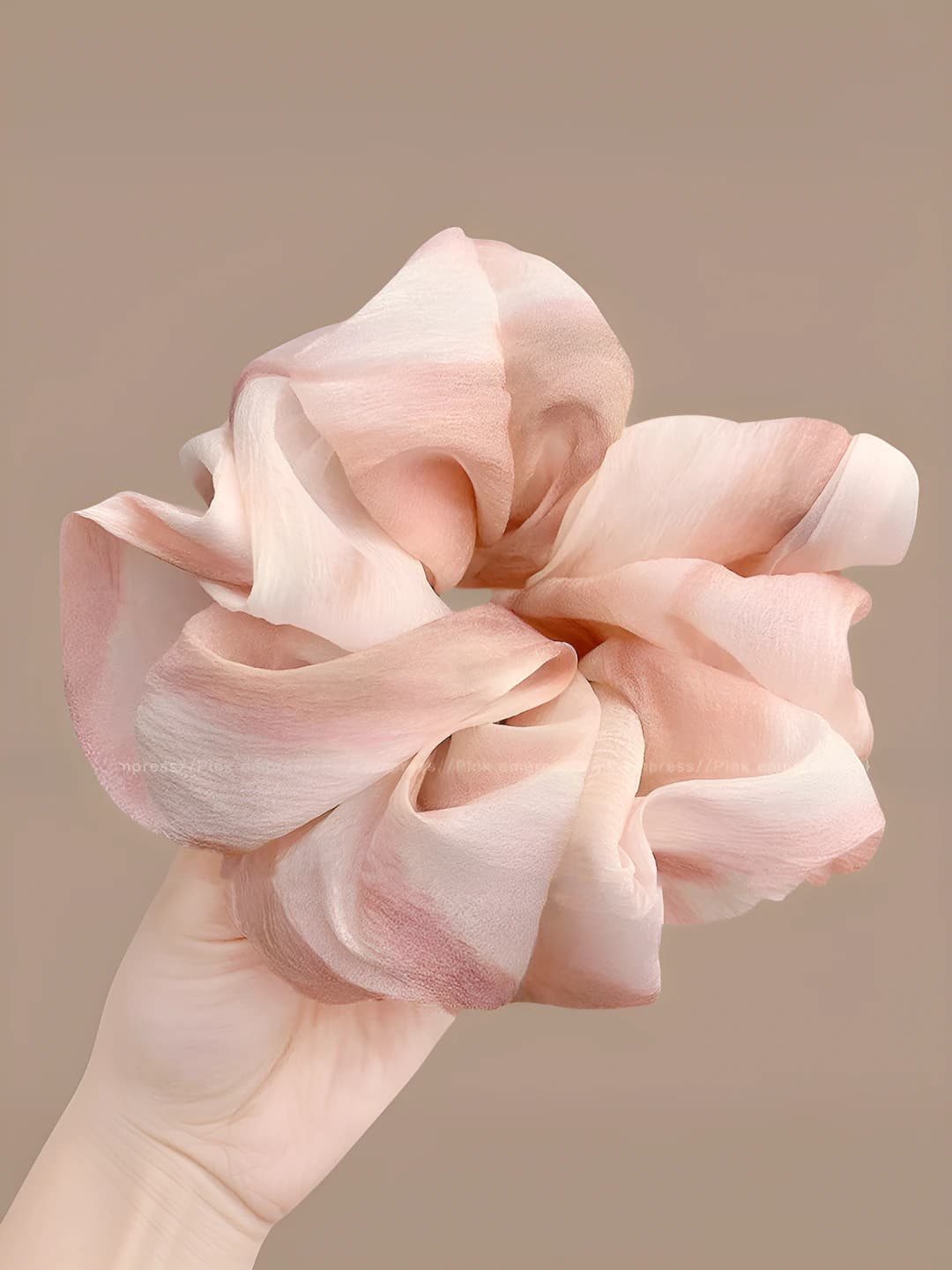 1# Pink - Watercolor hair tie ~15cm