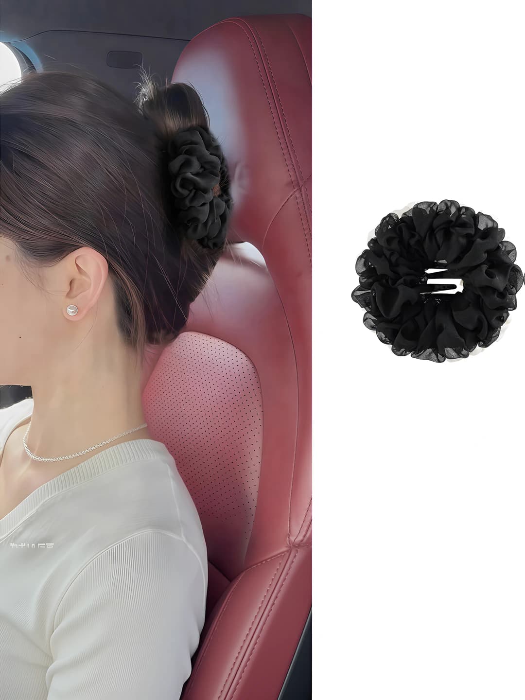 Black, floral