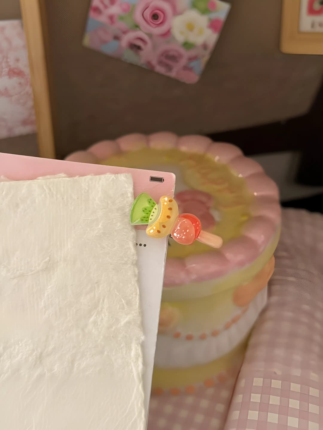5# Watermelon orange bead chain ~2.2cm