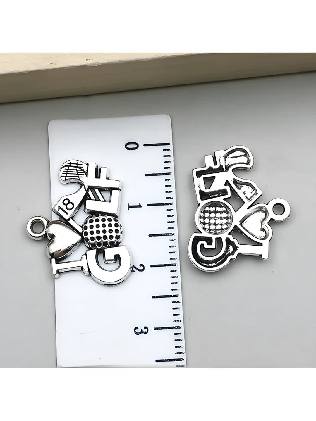 Буквенный гольф мяч 21x16mm-1.4g-22913