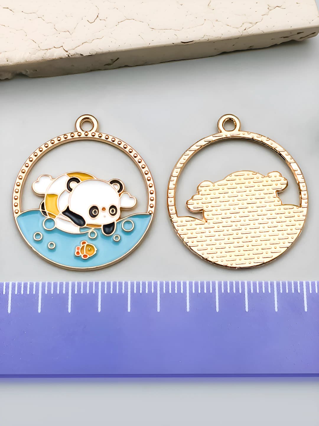 1 dona suzish halqasi panda 28x25mm - 2.1g - 21650