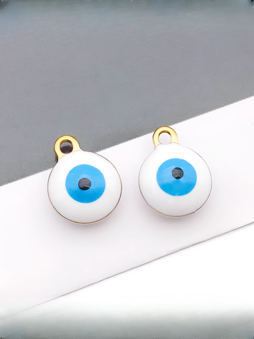 1pc Double-sided White Devil Eye 8x10mm
