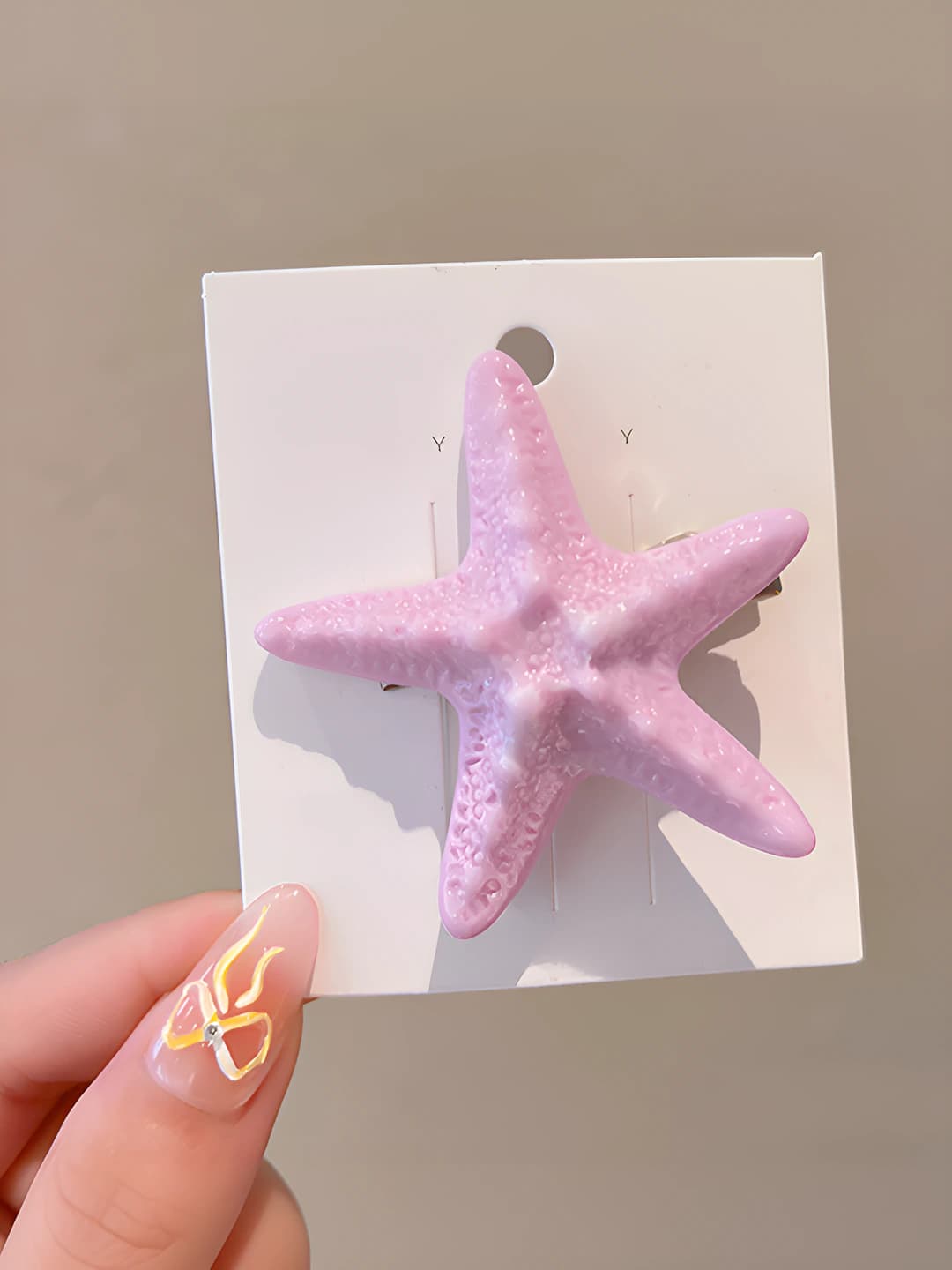 2# Starfish, purple, 5.5 cm