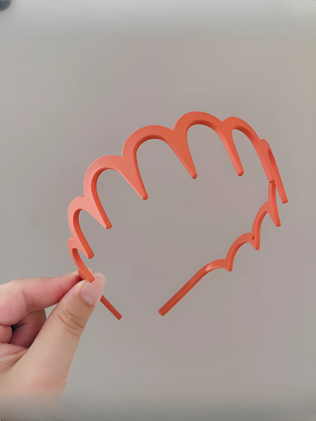 Matte orange headband