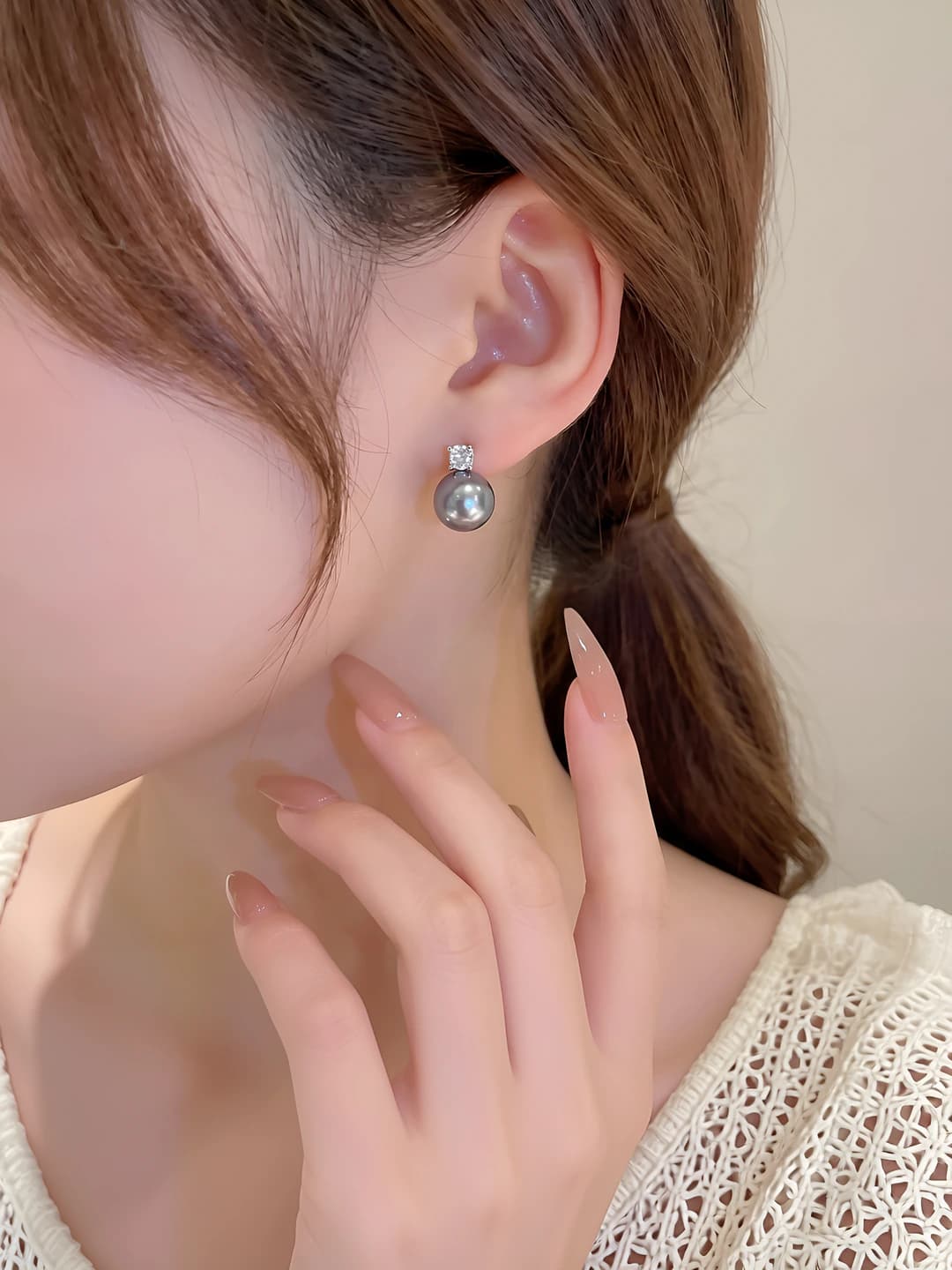2# grey pearl 10mm