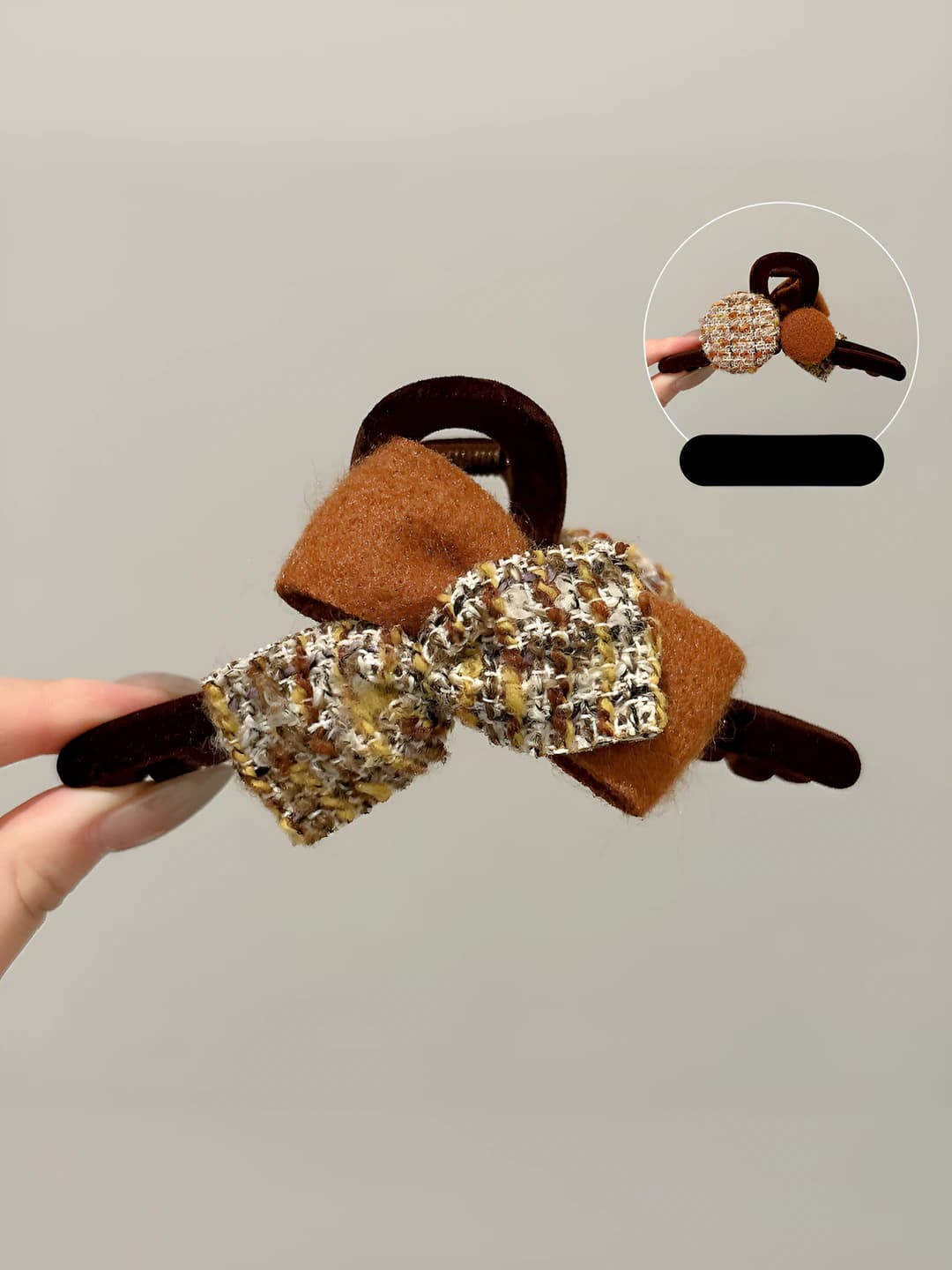 Caramel pumpkin bow 13 cm