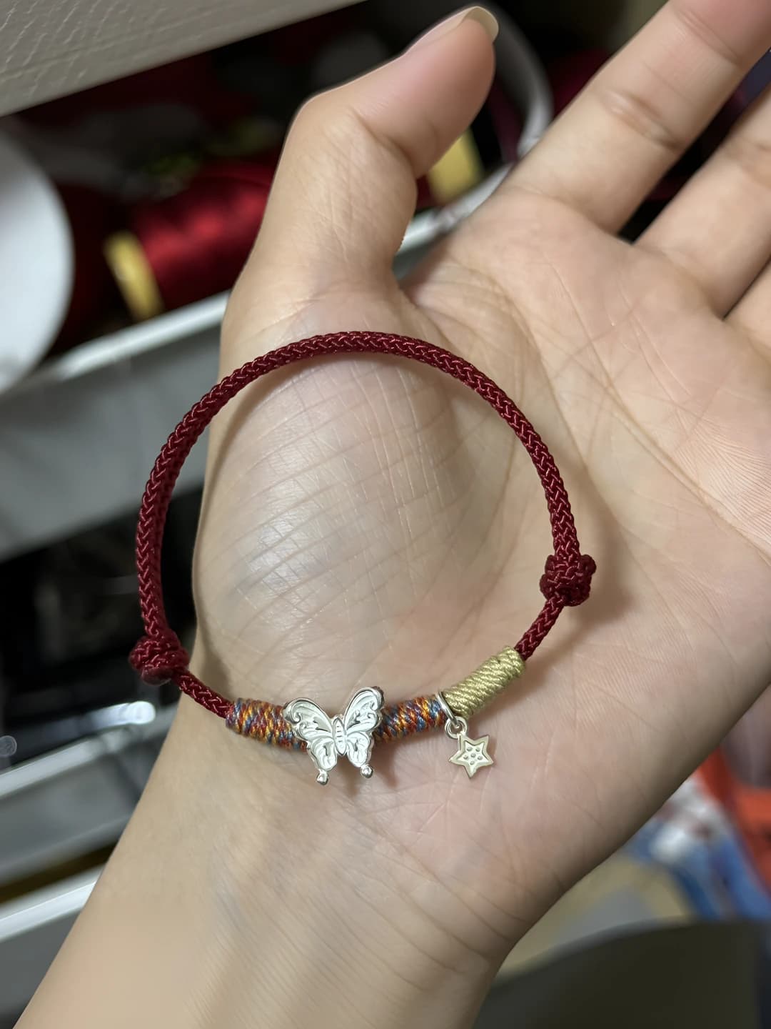 S430 Butterfly star bracelet [Red]