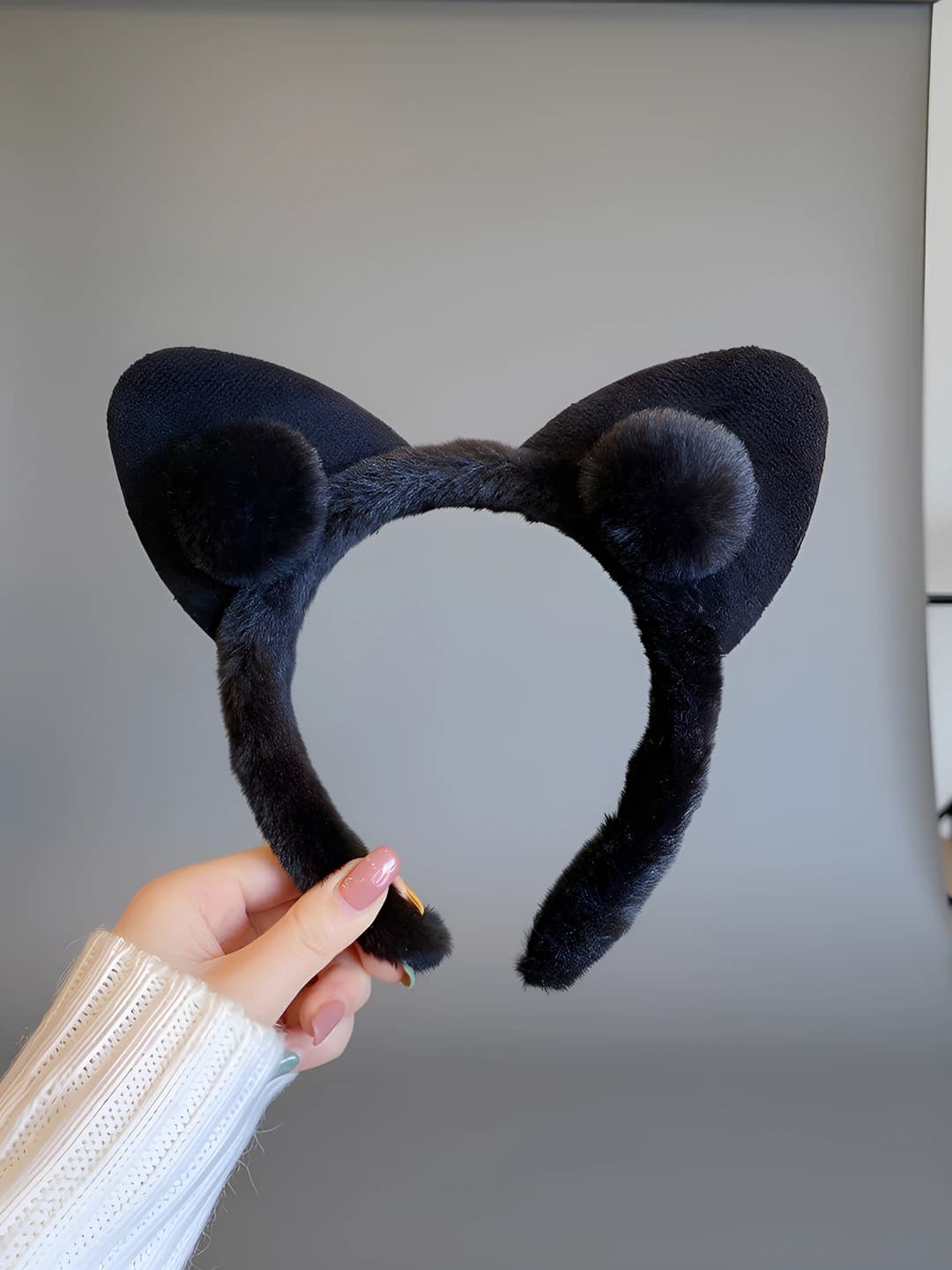 Шар с ушками кошки Чёрный