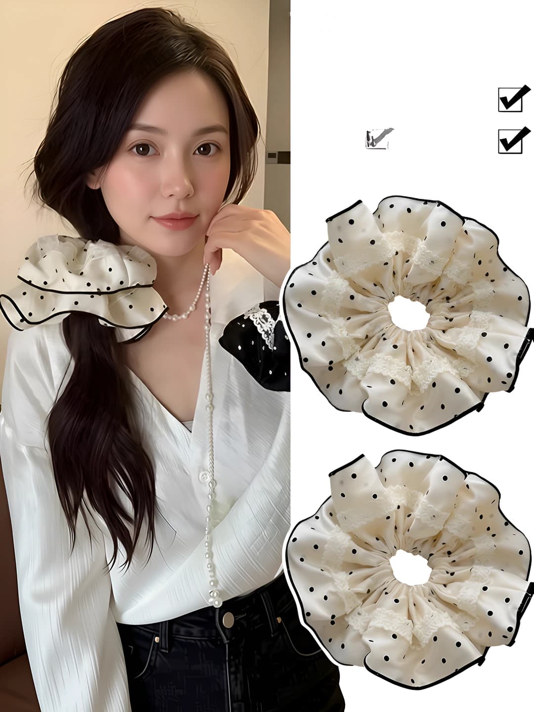 1# White-lace 21 cm 18 cm
