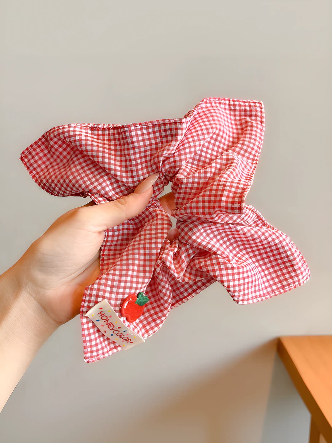 1# Красный клетчатый квадрат 21*22 см