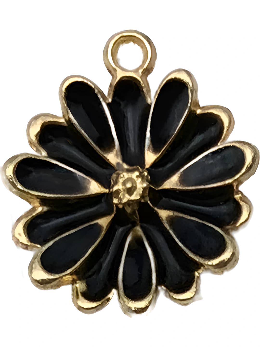 Чёрная ромашка, 15x13mm