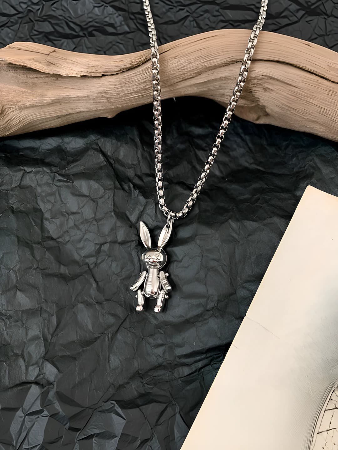 Movable rabbit necklace [60 cm]