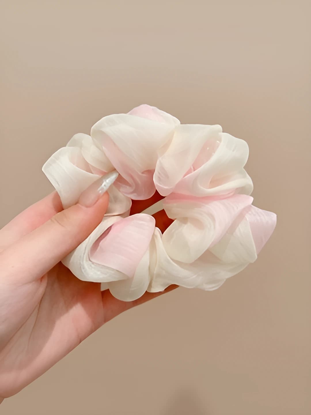 Pink hair tie