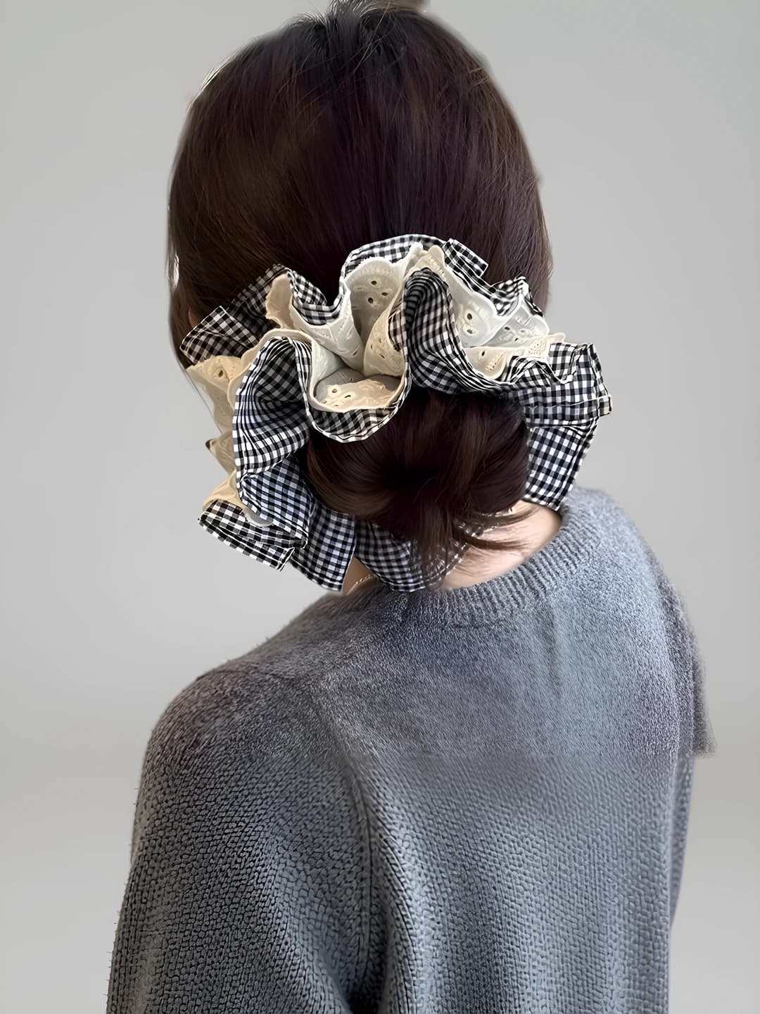 Plaid lace ~13 cm