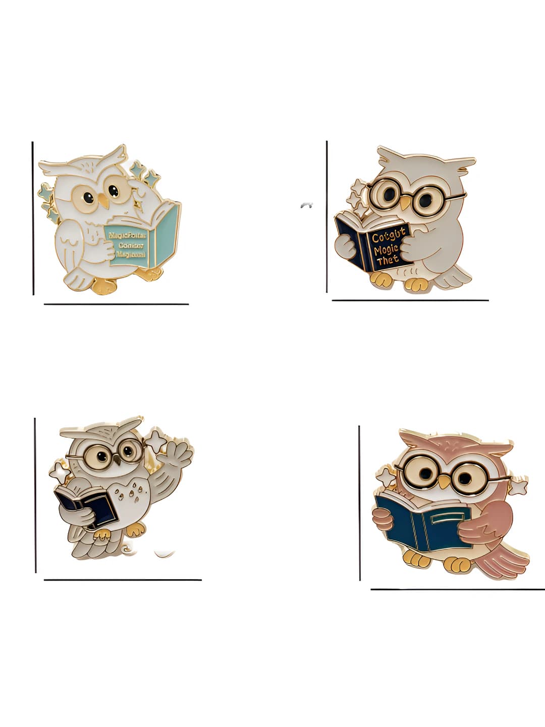 Women's cute owl brooch, Japanese style badge for bag and clothing decoration