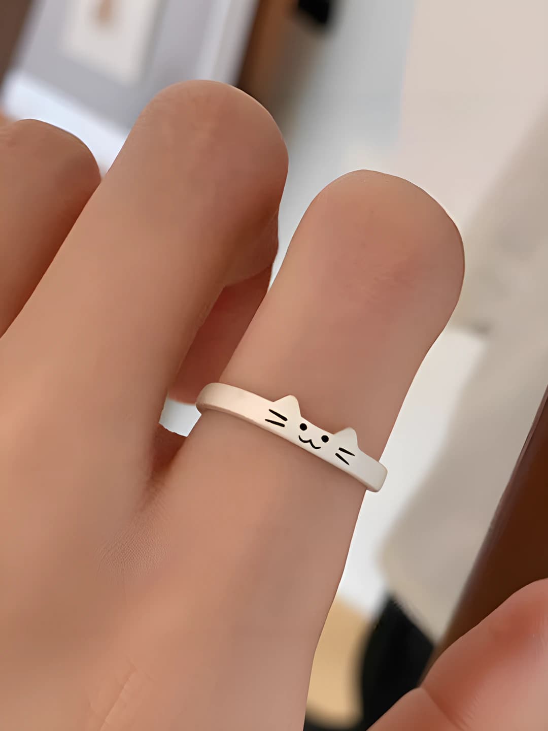 Kitten and puppy ring - women's