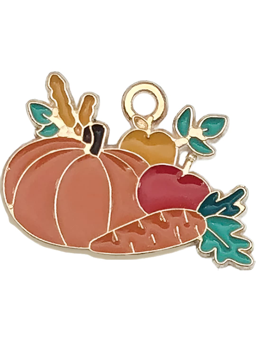 1 pc Fruit, pumpkin, carrot 19x23mm-1.3g