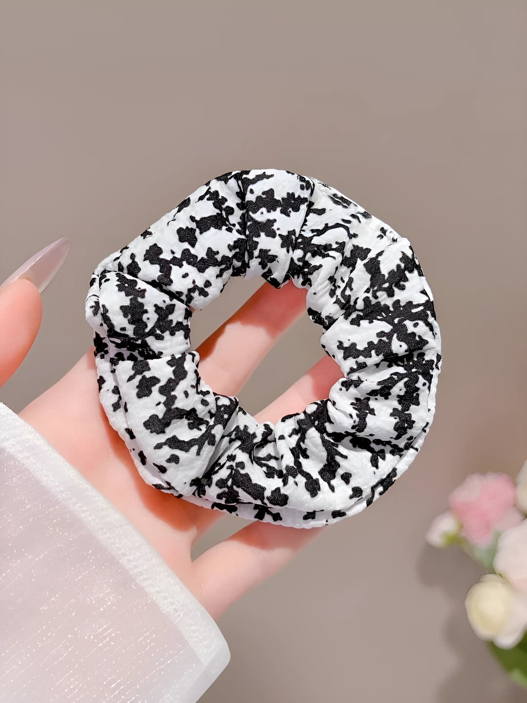 4# Black, floral