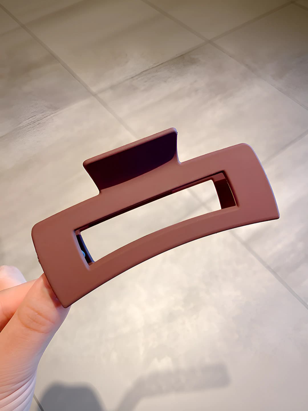 14# Lilak rangli to'rtburchakli qisqich 10.5cm