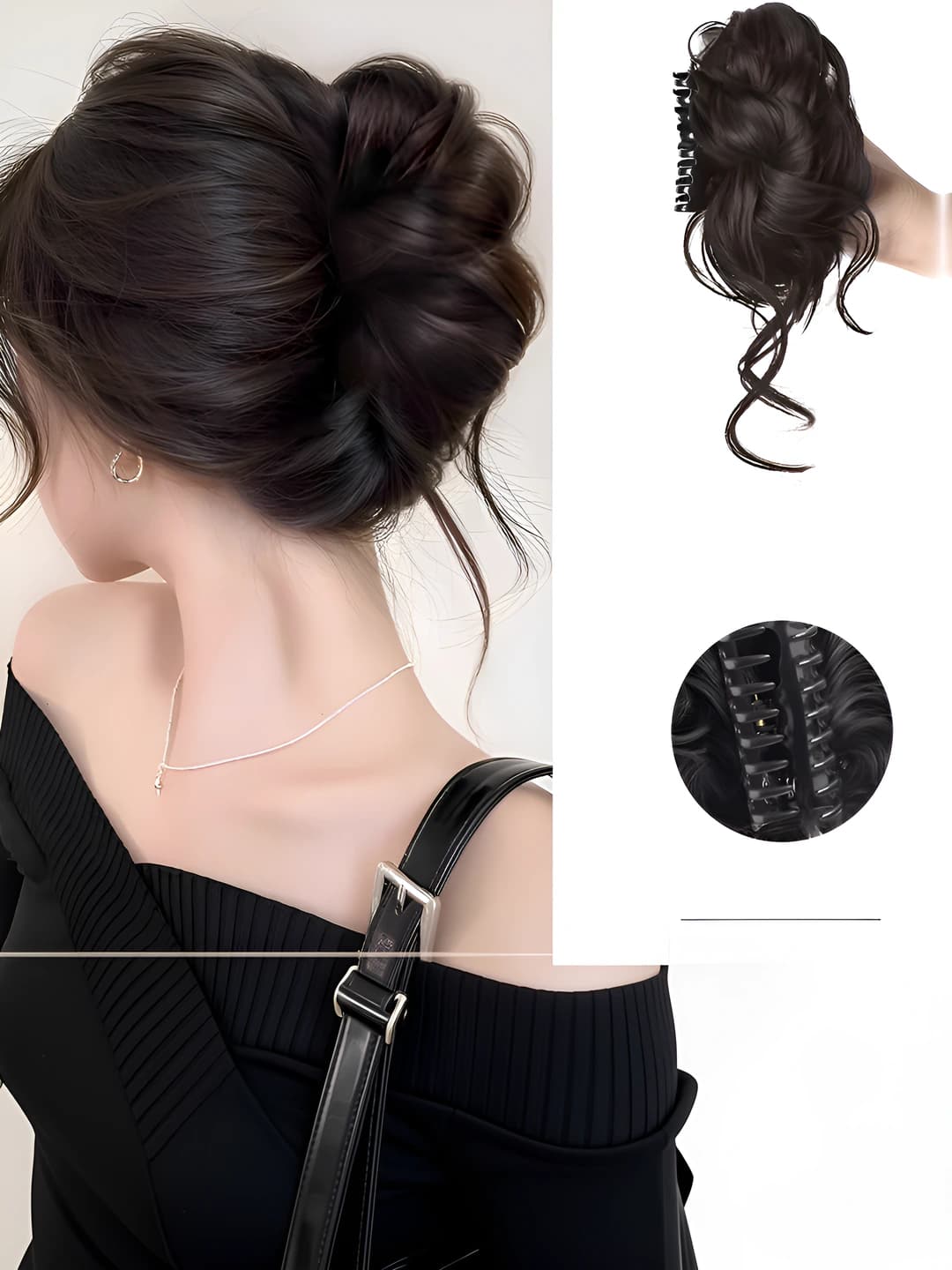 Bun, brown-black