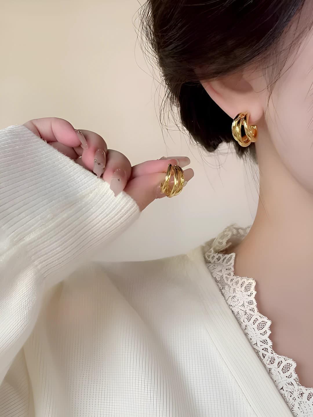 1# Constant circle earrings