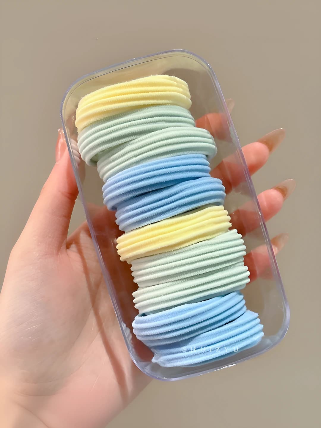 2# Sea salt blue - striped, 10 pcs
