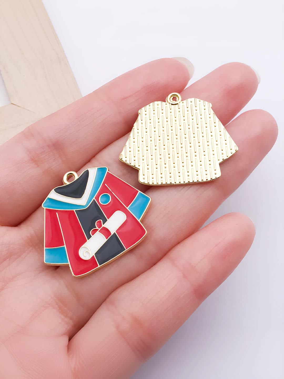Красный, Выпускной костюм, 25x28mm, 1.8g
