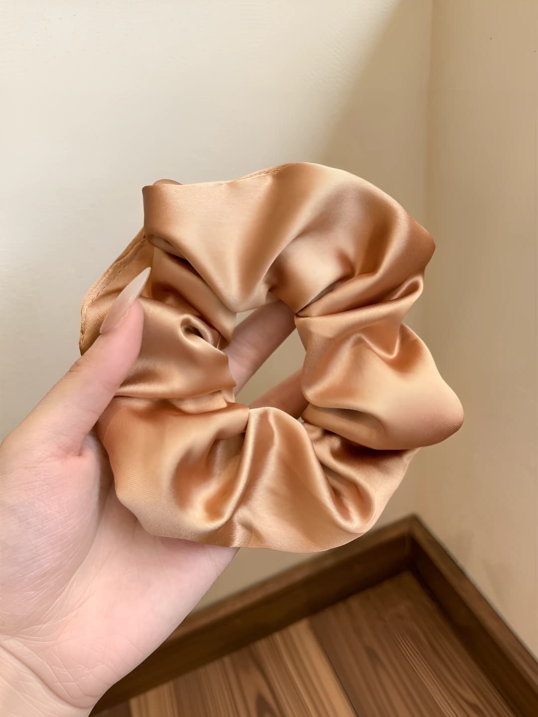 6# Khaki, satin