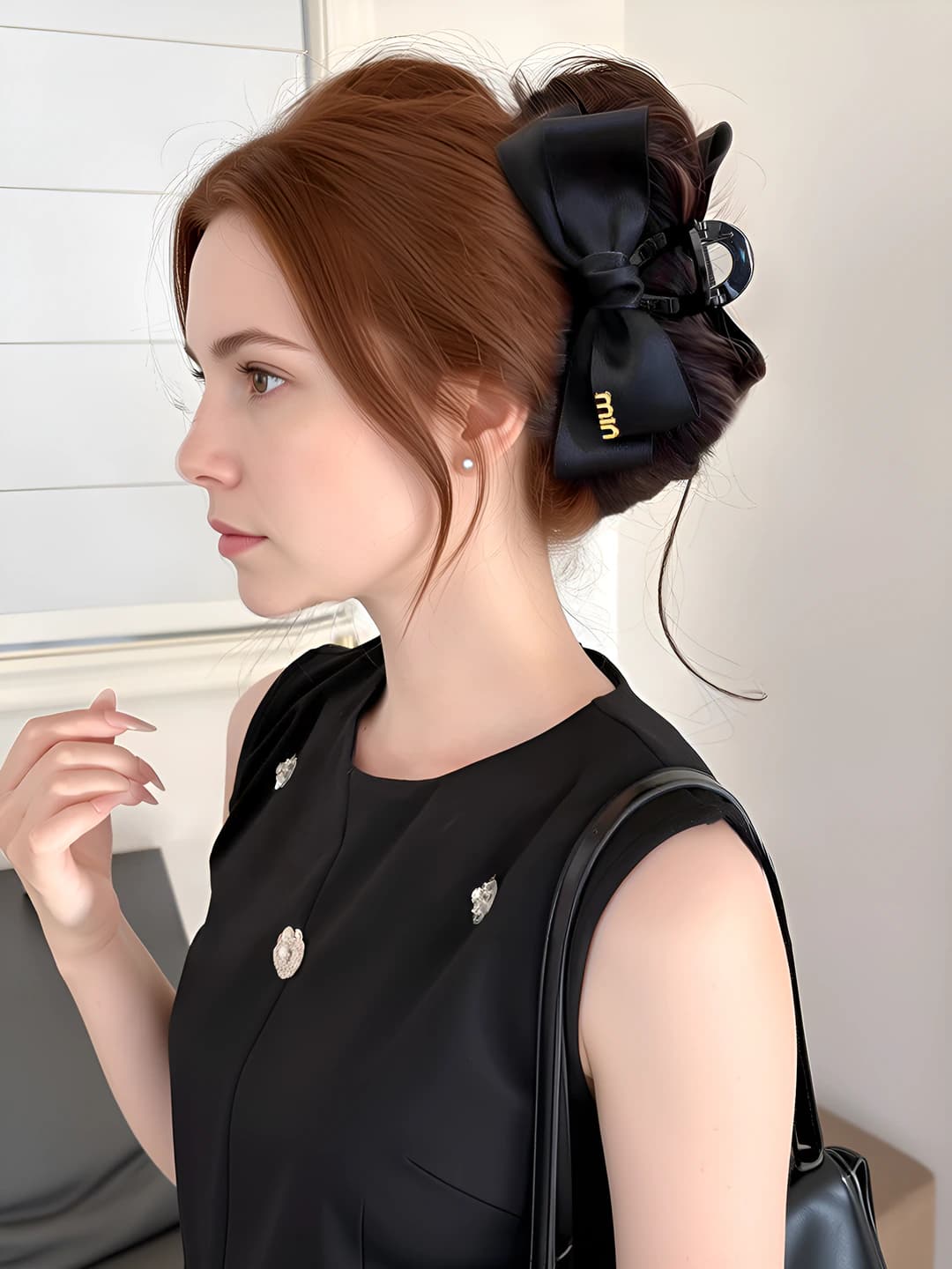 Black bow mini