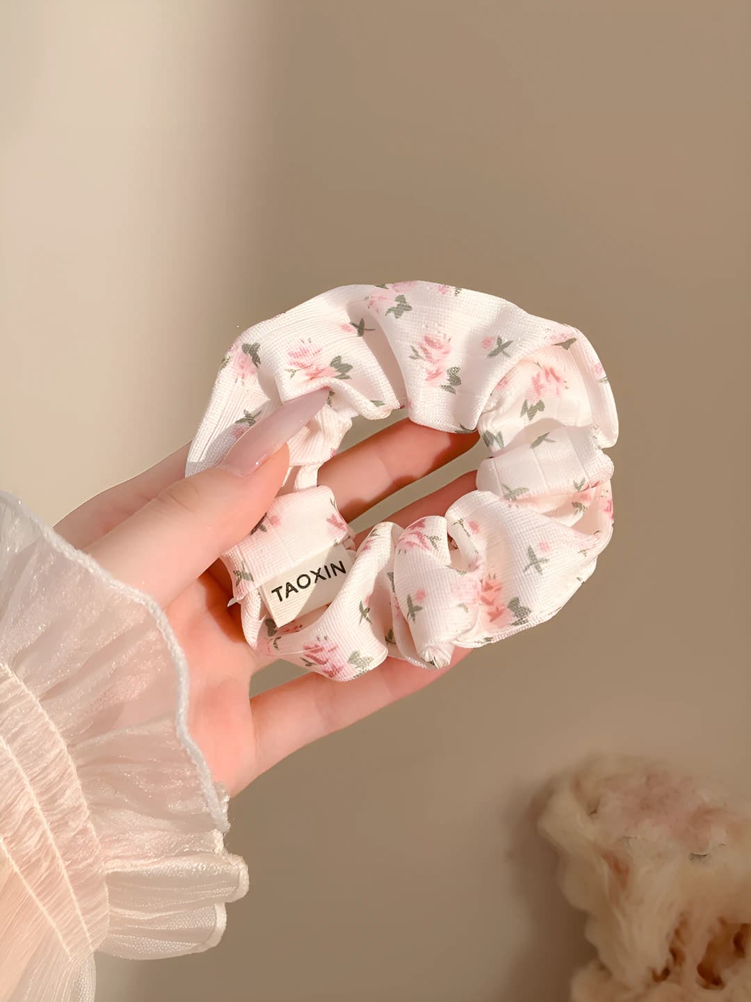 Розовый, цветочный, 11 см