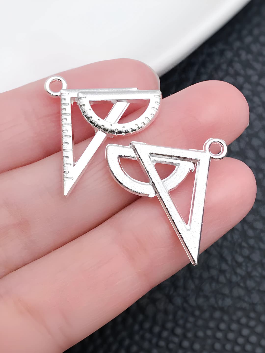 1 шт Яркий серебро линейка 20x21mm-1.3g