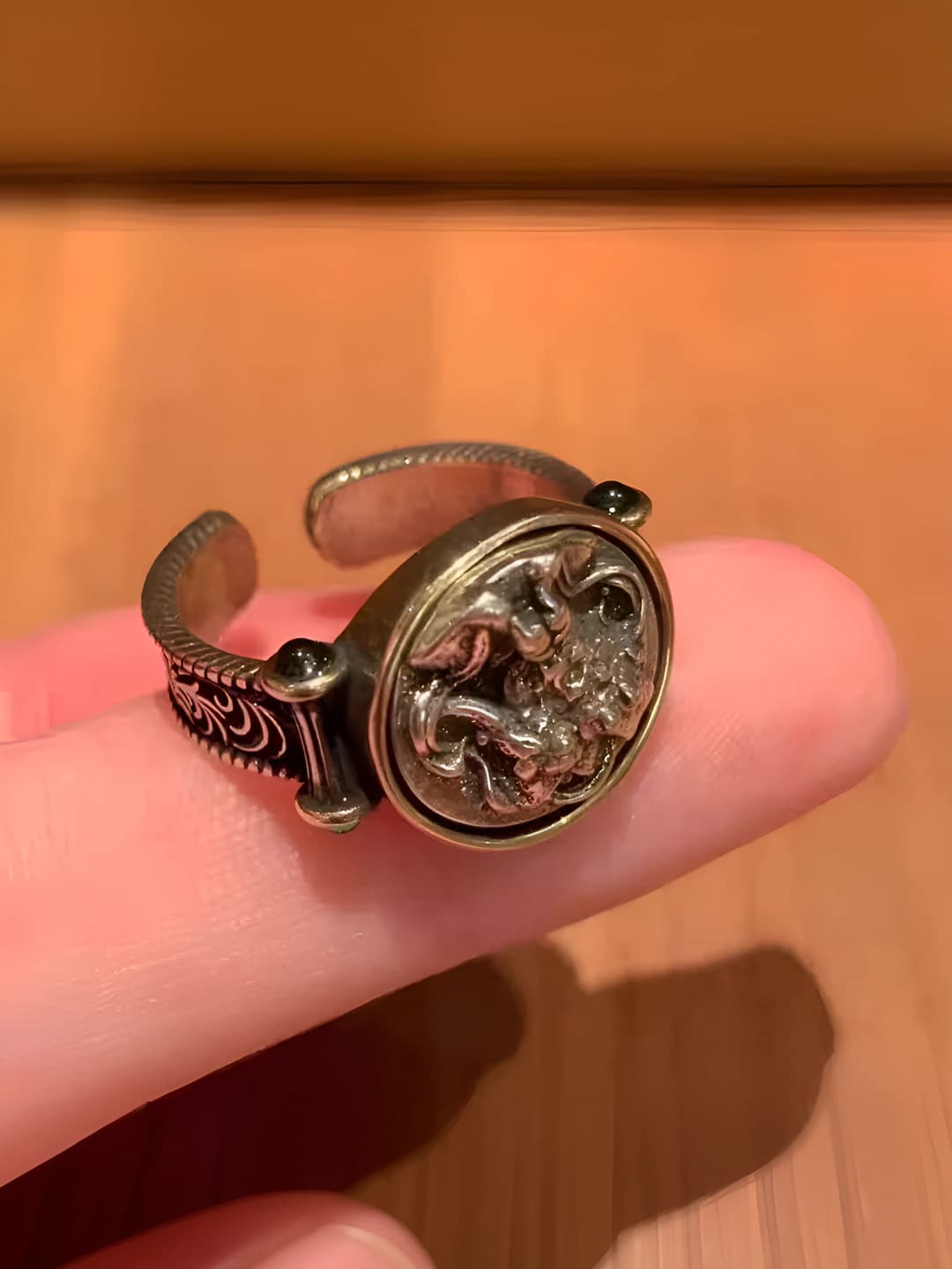 Vintage deity ring