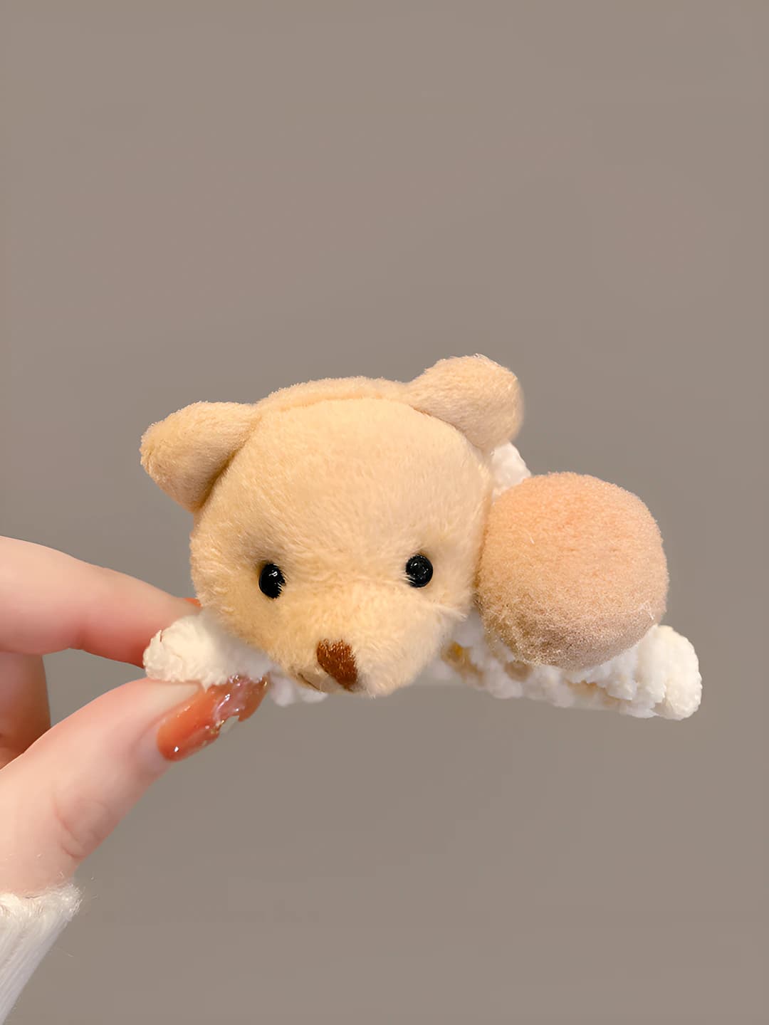 15#Small beige bear head