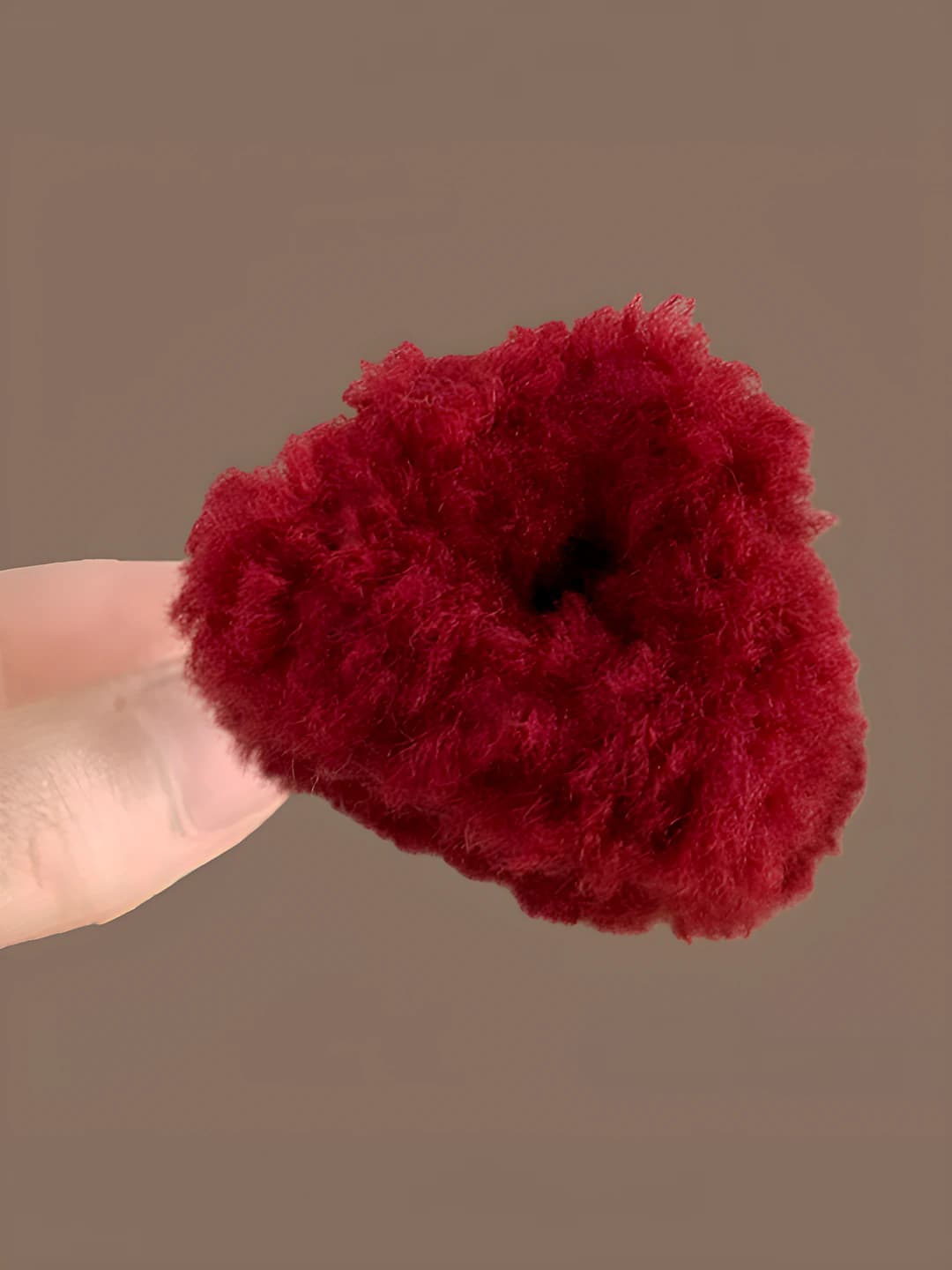Red, cat ears, plush, small