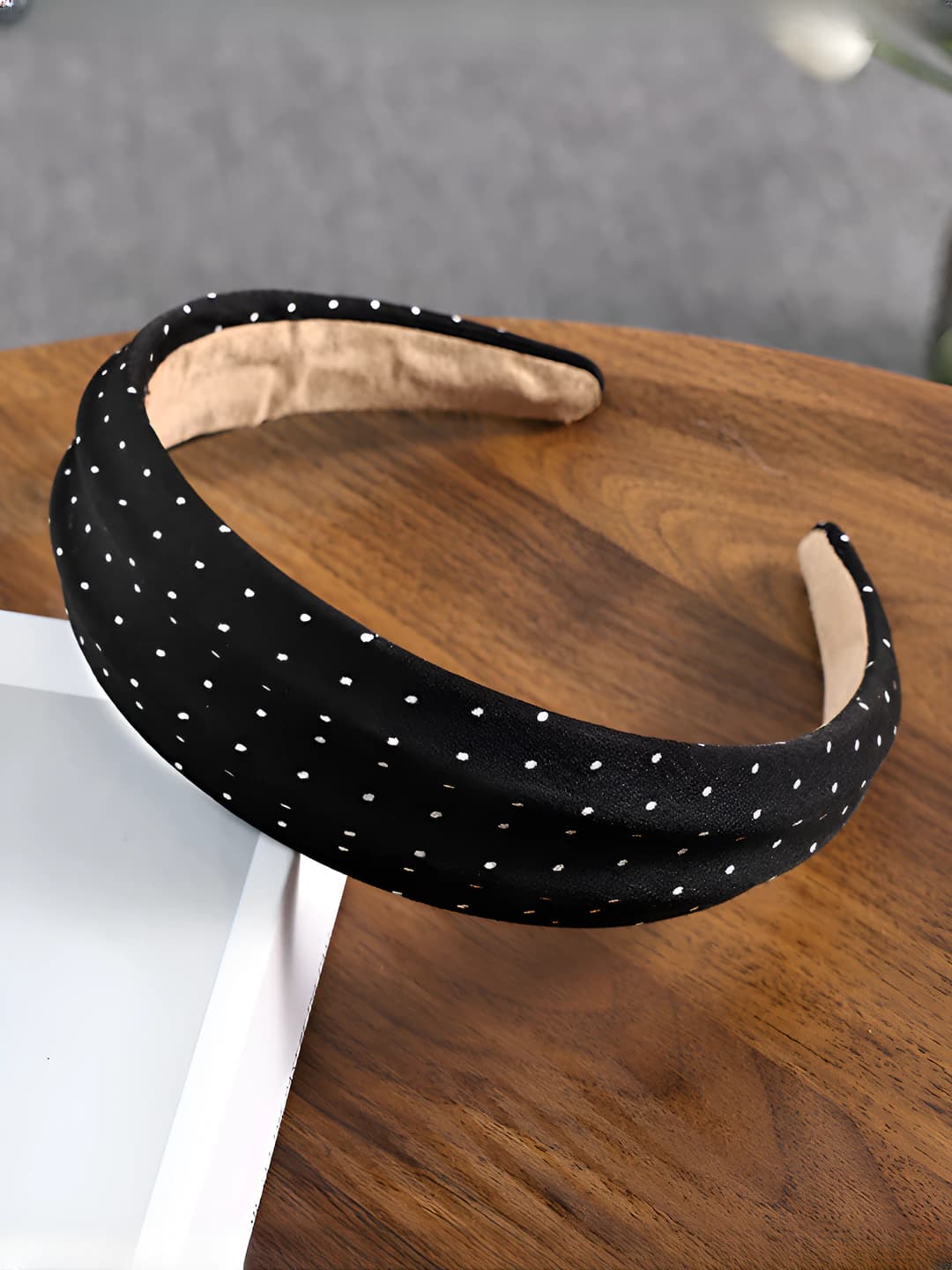 Black, polka dot