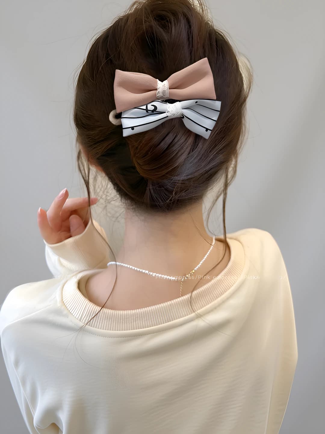 5# O'rik-ko'k yo'l-yo'l ikki bow
