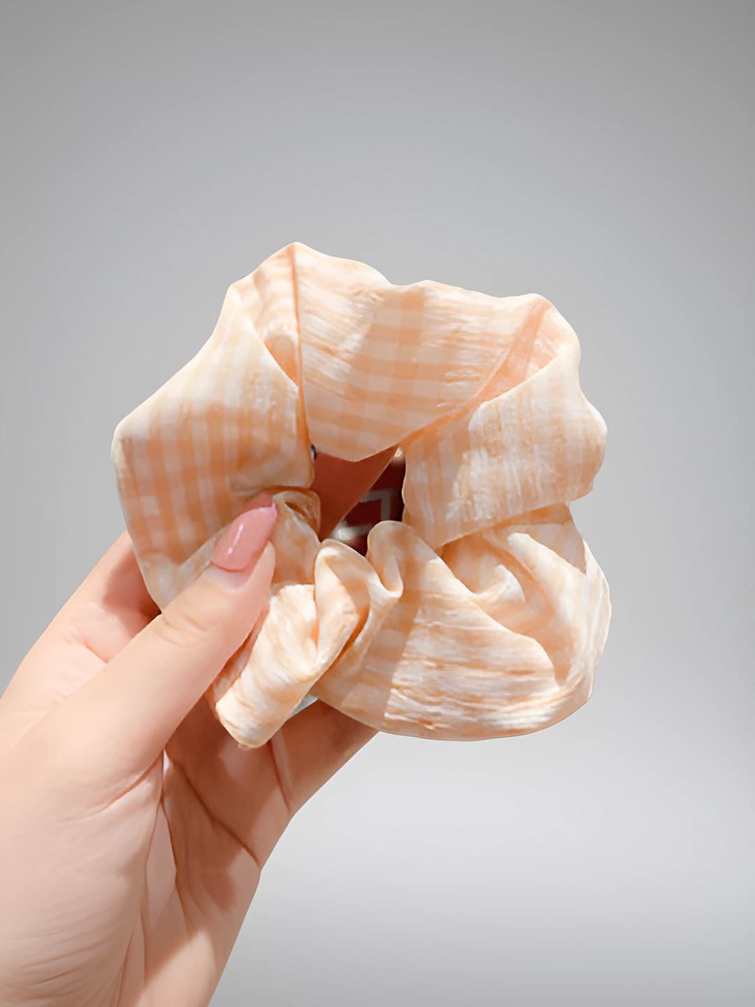 Snow bud pink - small plaid 9 cm