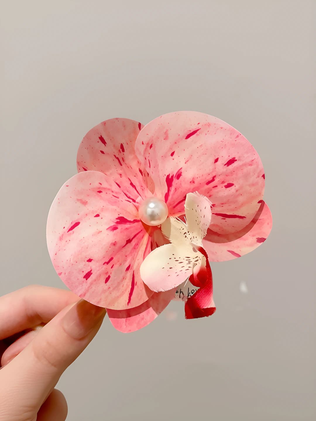 10# Light pink phalaenopsis clip 9*9.5 cm