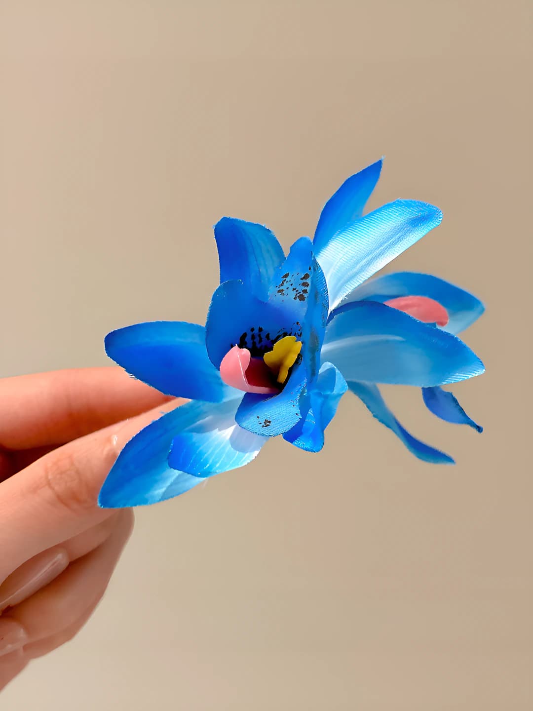 4# Gradient blue 3D phalaenopsis clip 4 cm