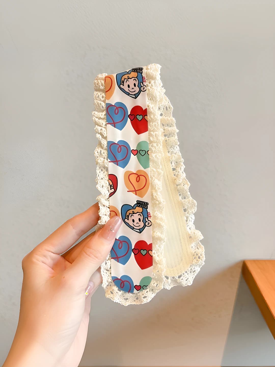 6# Multicolour hearts - 34*5 cm