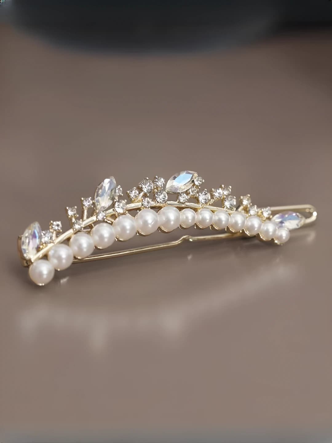 Gold crown bar clip