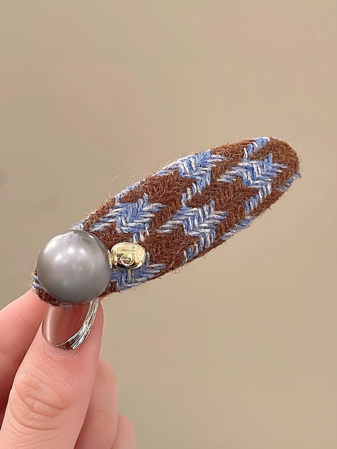 2# Blue-coffee oval 8 cm