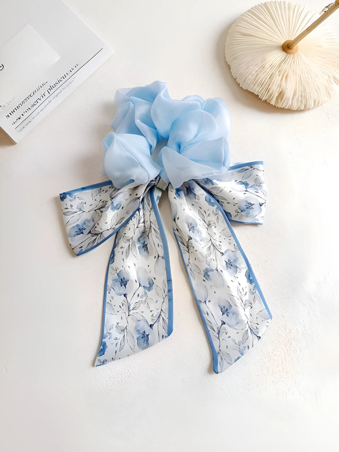 3# Fresh blue ring ~9 cm ribbon ~18 cm