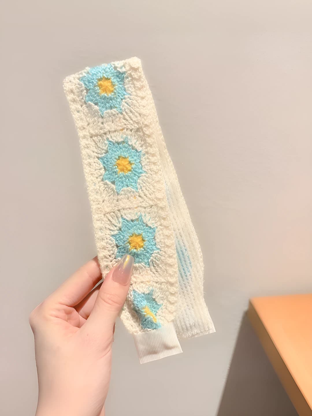 Blue floral 37.5 cm