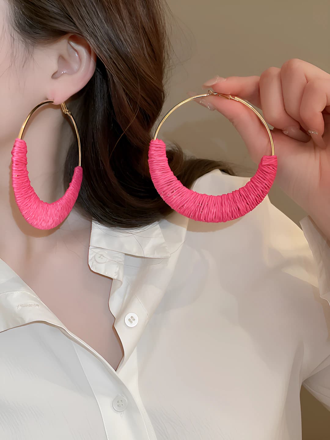 Silver pin - Pink