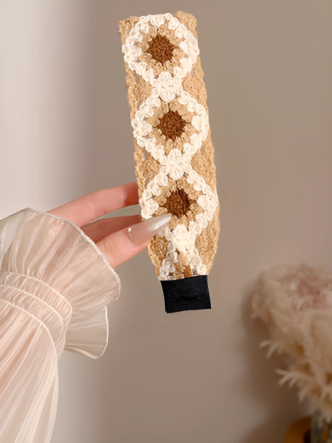 Oq-kofe guli, 5*36 cm